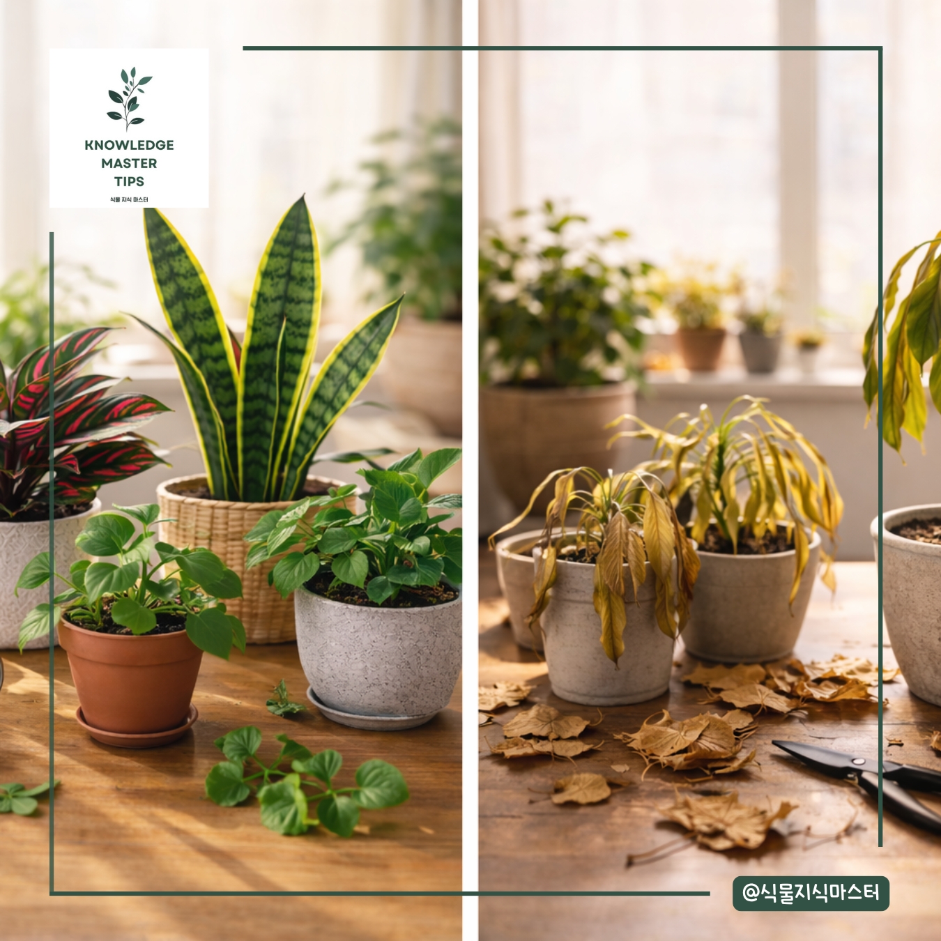 살릴 식물과 정리할 식물, 먼저 구분하세요