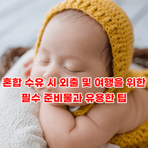 혼합 수유 시 외출 및 여행을 위한 필수 준비물과 유용한 팁