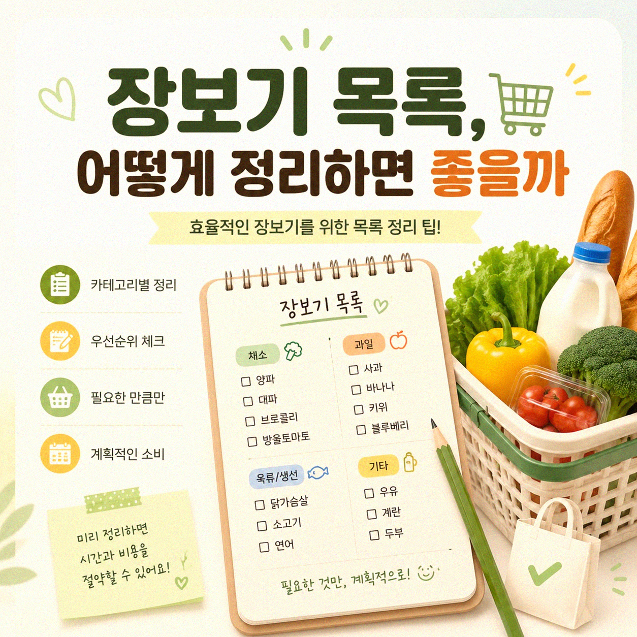 식단표 짜고 장보기, 이게 왜 어렵지