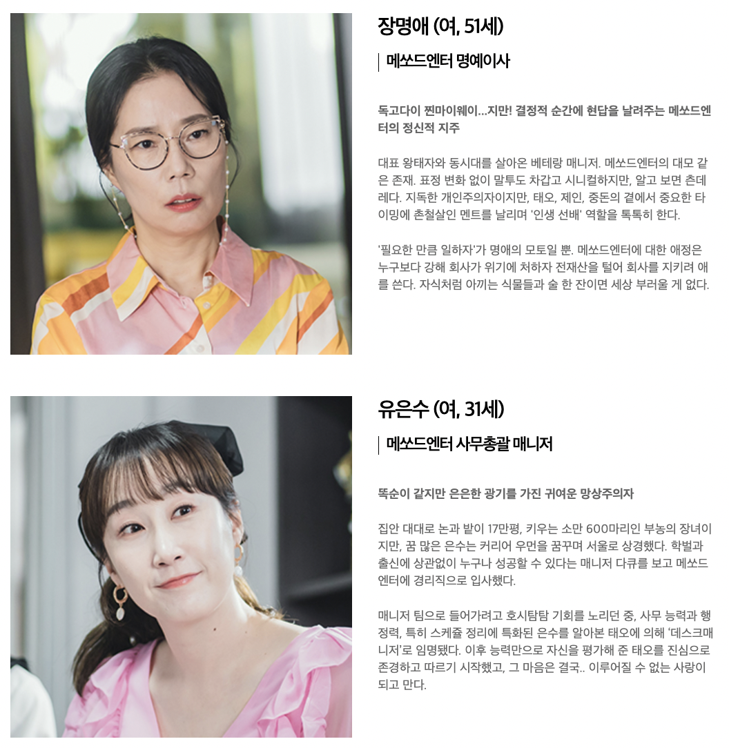 연예인 매니저로 살아남기 드라마 등장인물 인물관계도 총정리