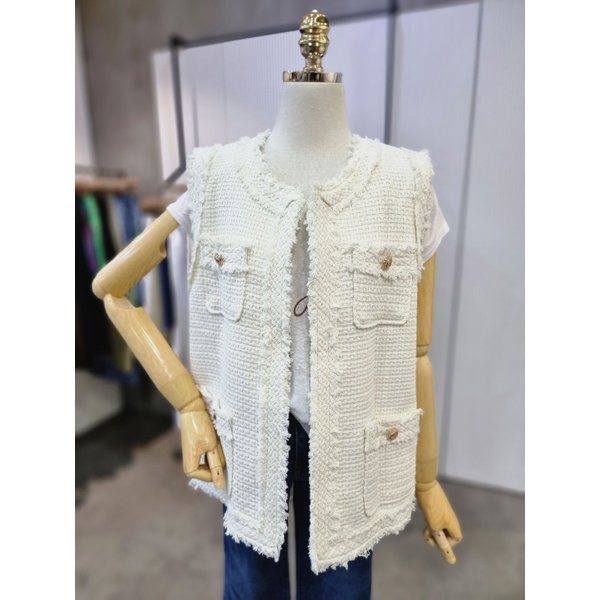 ab.f.z 에이비에프지 22S S금장버튼트위드베스트 ABW3HV31