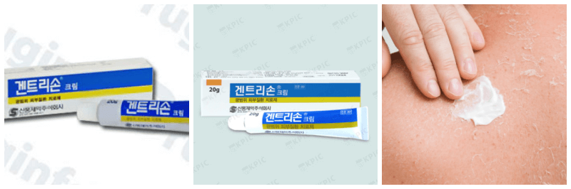 겐트리손 크림, 피부염 사진