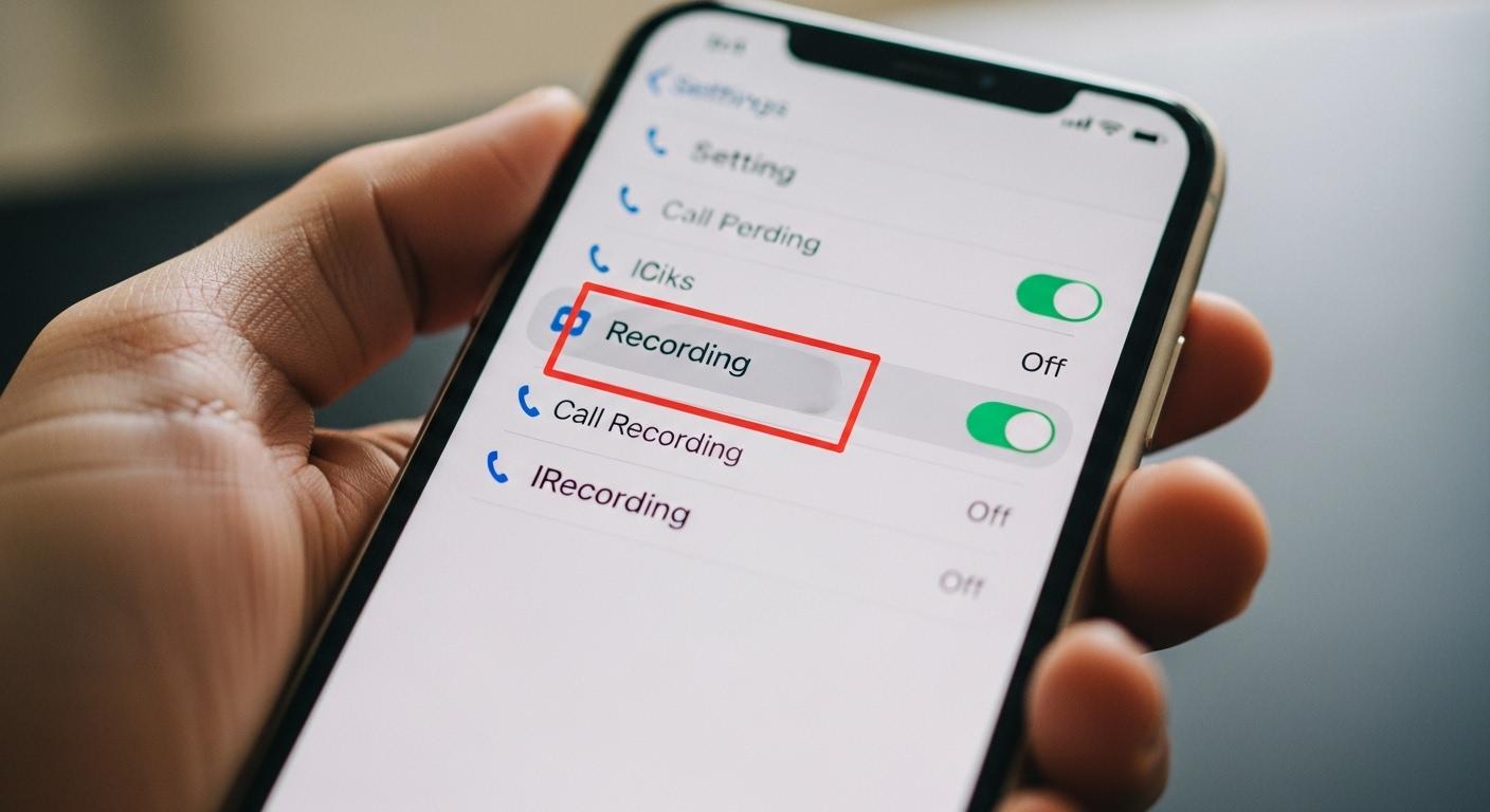아이폰 통화 녹음 해제