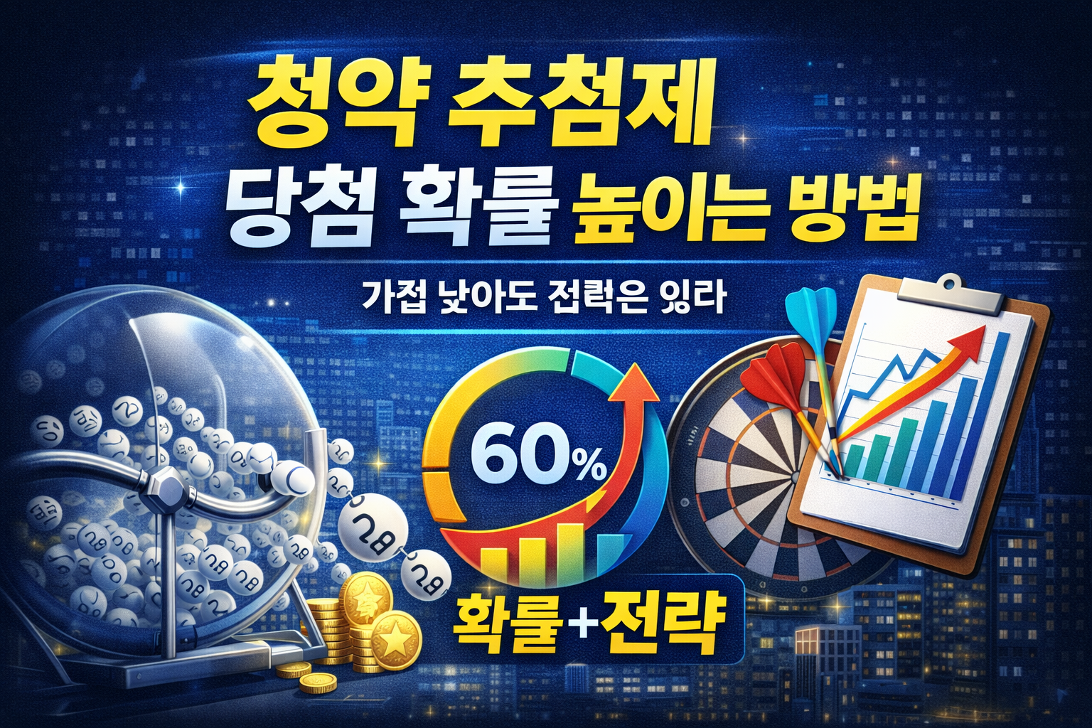 청약 추첨제 당첨 확률 높이는 방법｜가점 낮아도 기회는 있다