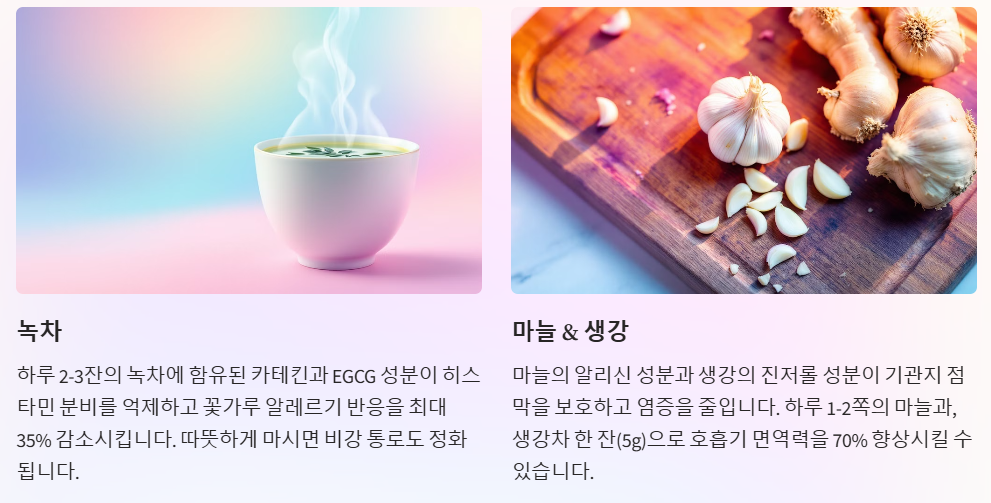 면역력을 높이는 음식 섭취