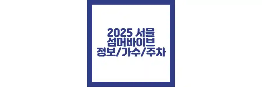 2025 서울 썸머바이브
