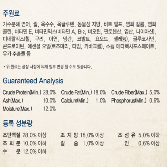 말티즈 사료 추천