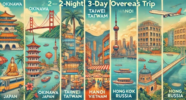 2박 3일 해외여행지 추천 Top5