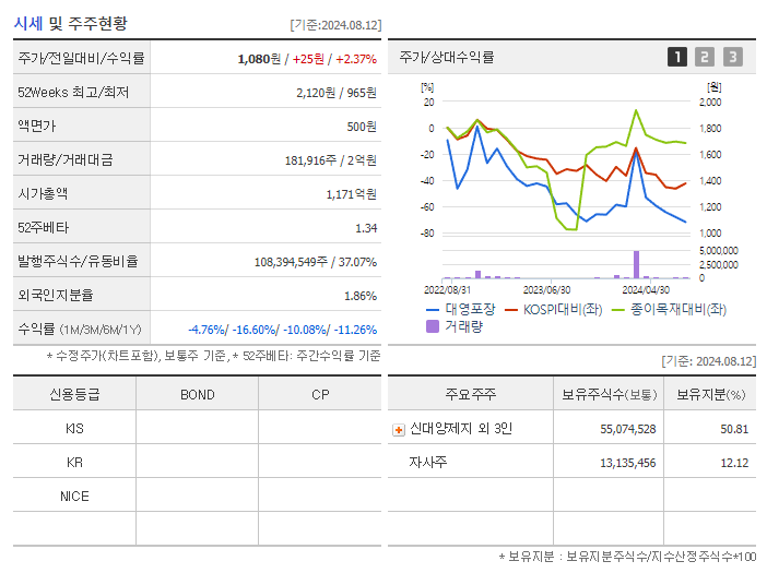 대영포장_기업개요
