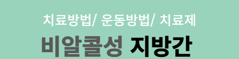 비알콜성 지방간 치료방법/운동방법/치료제