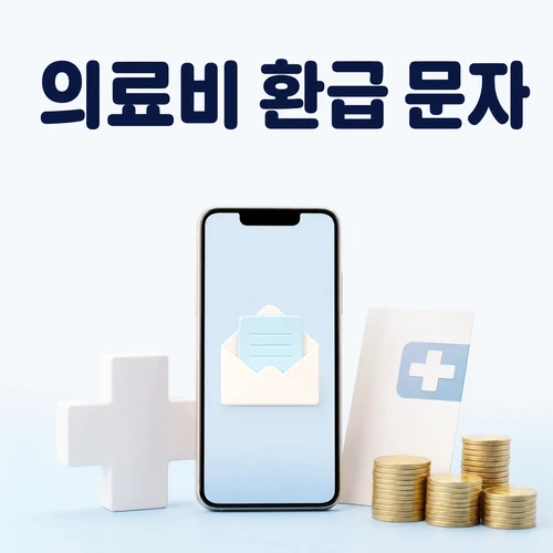 의료비 환급 문자