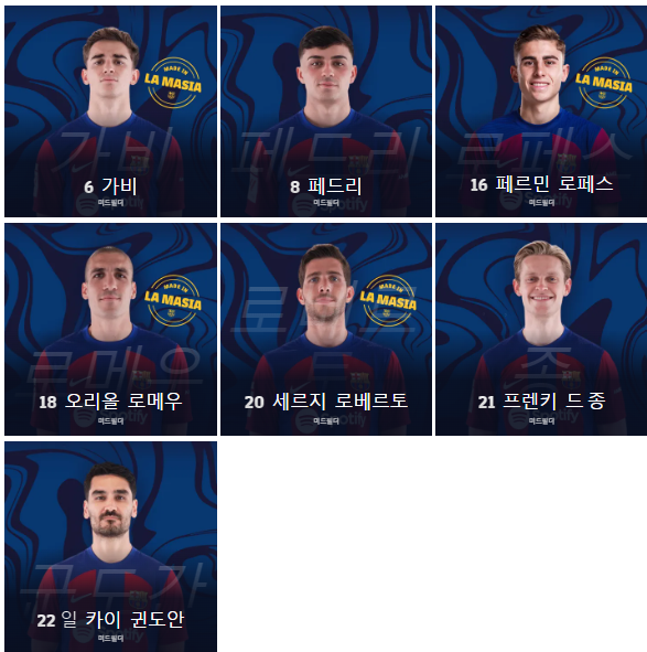 미드필더 사진