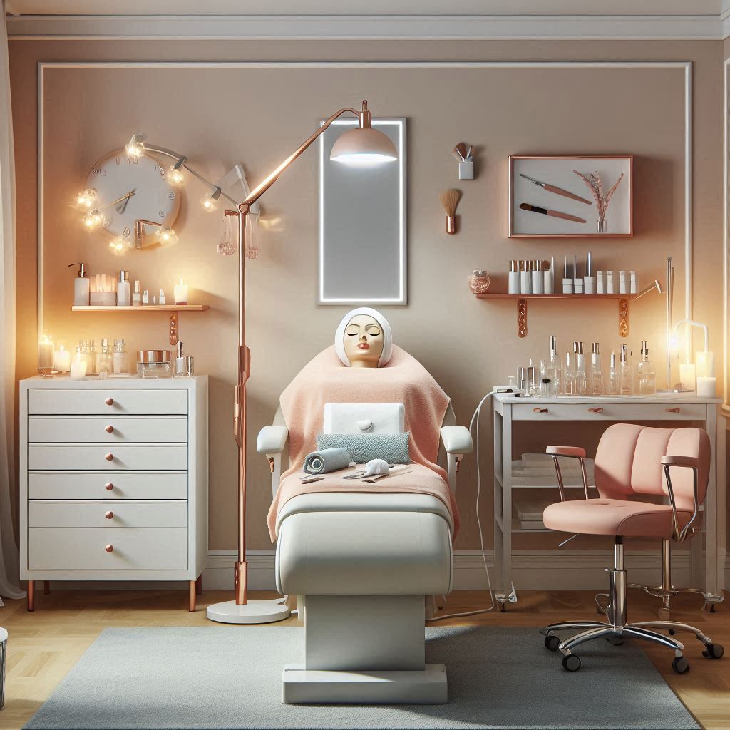 피부,체형관리 샵 배경