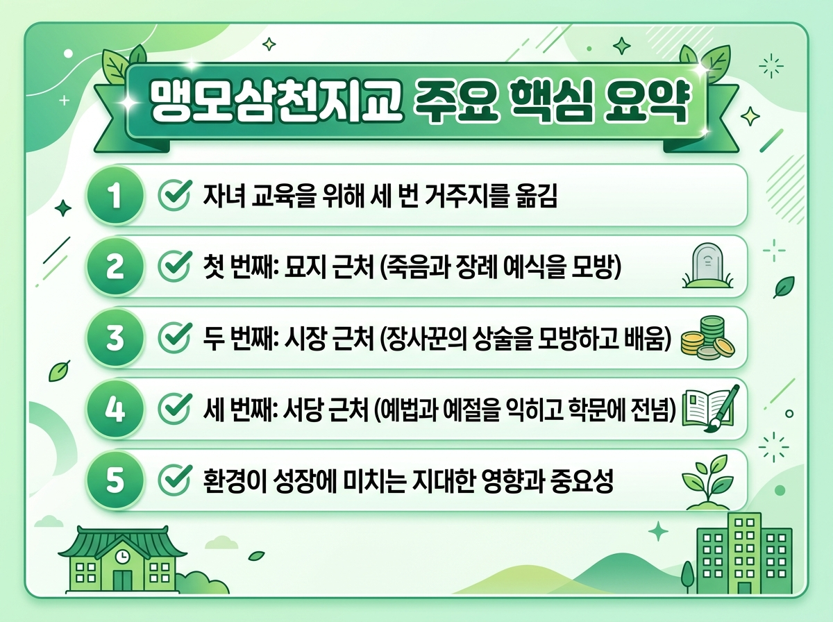 맹모 과학고 학군 이사 핵심 요약 정리