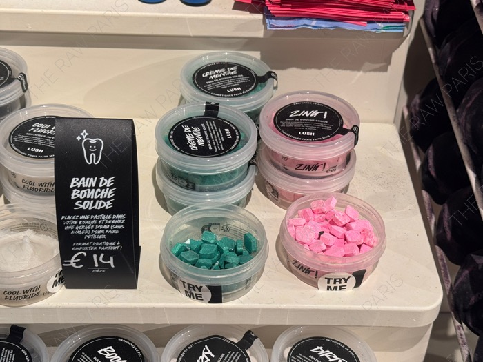 Lush toothpaste tabs solid mouthwash paris shopping item
한국 미출시 익스클루시브한 파리기념품추천