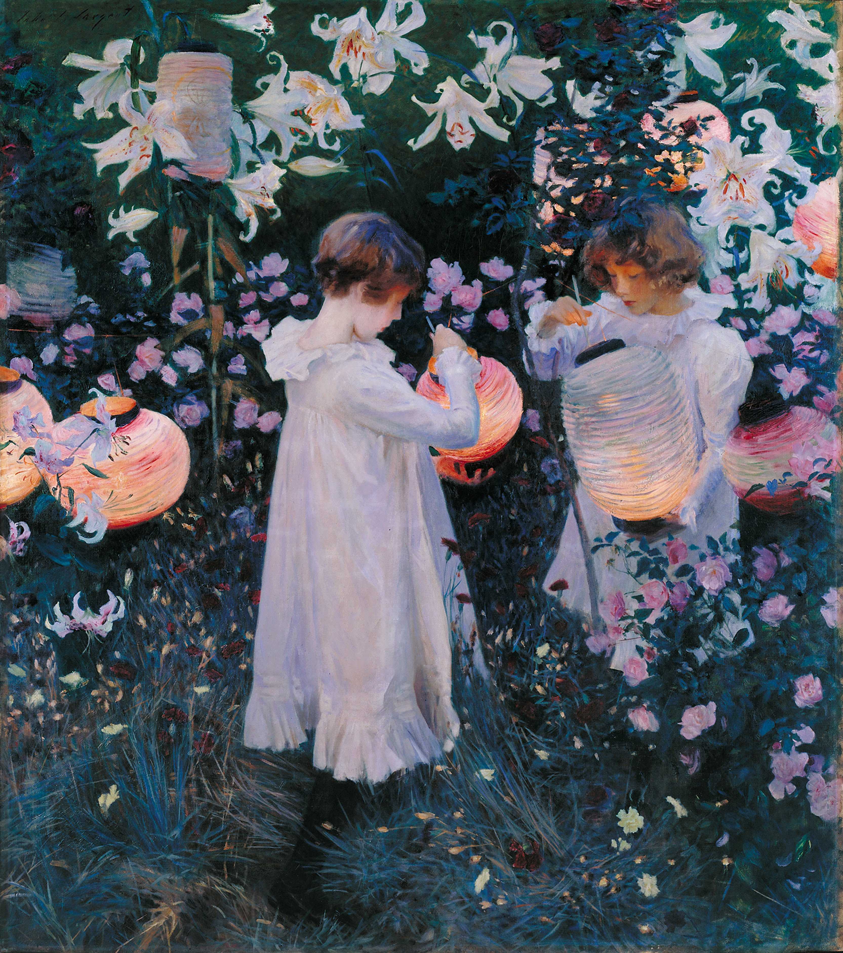 존 싱어 사전트, <카네이션, 백합, 백합, 장미>, 캔버스에 유화, 174X153.7cm, 1885-1886년, 테이트 브리튼