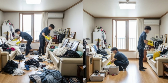 순창 고독사청소중