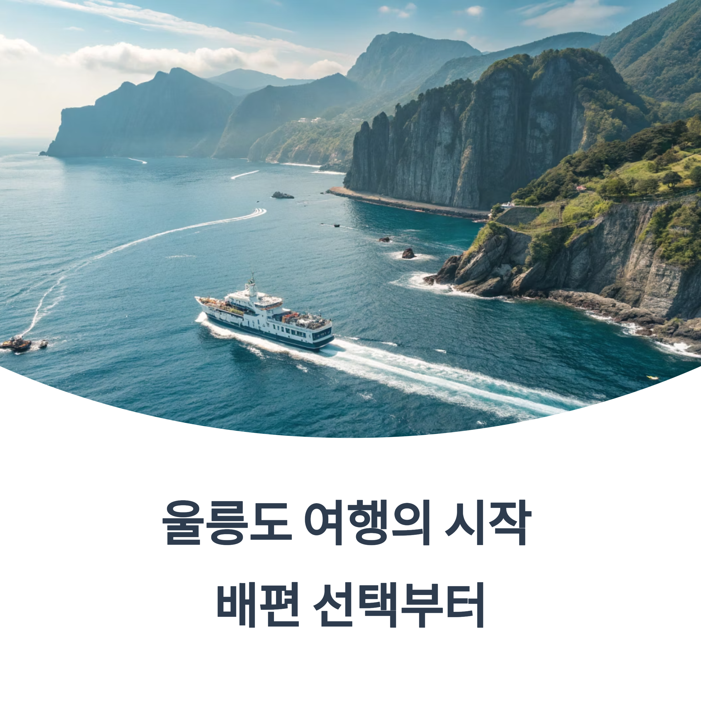 울릉도 크루즈와 배편 완전 정복 바다 위 여행의 시작과 끝