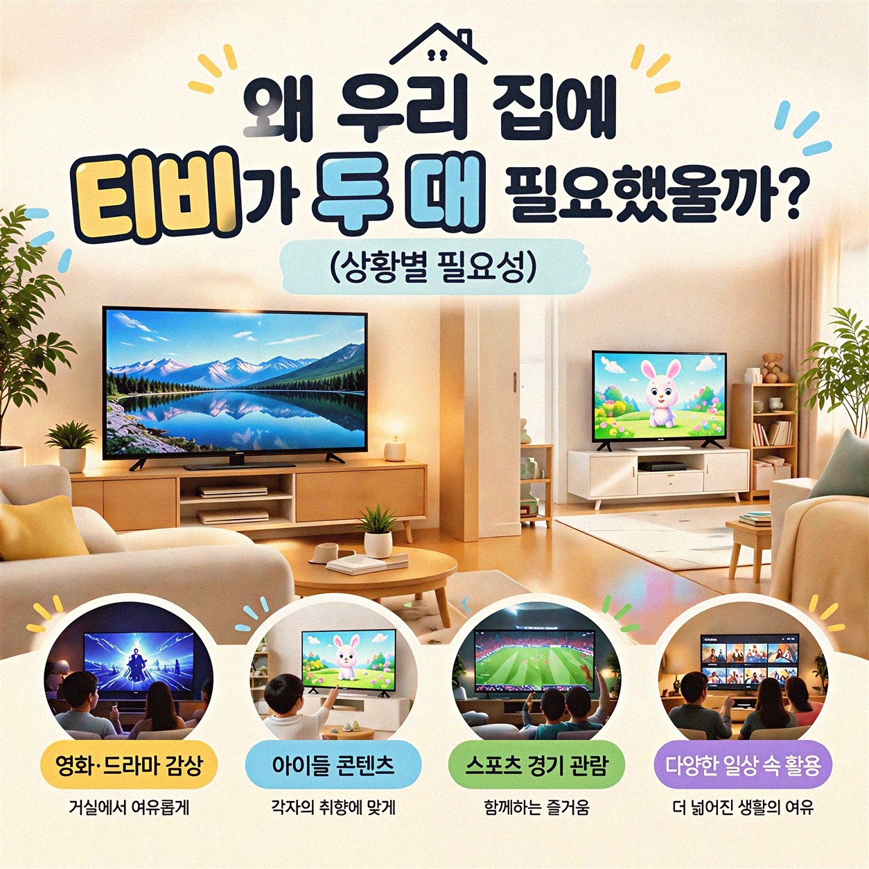 유선 방송 티비 한 집 두 개 설치, 혜택은 어디까지?