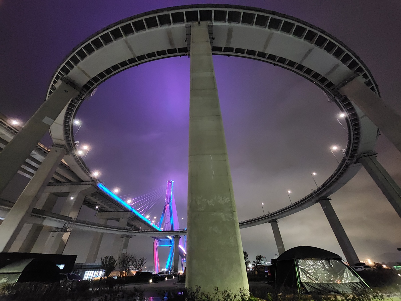 부산항대교 조명