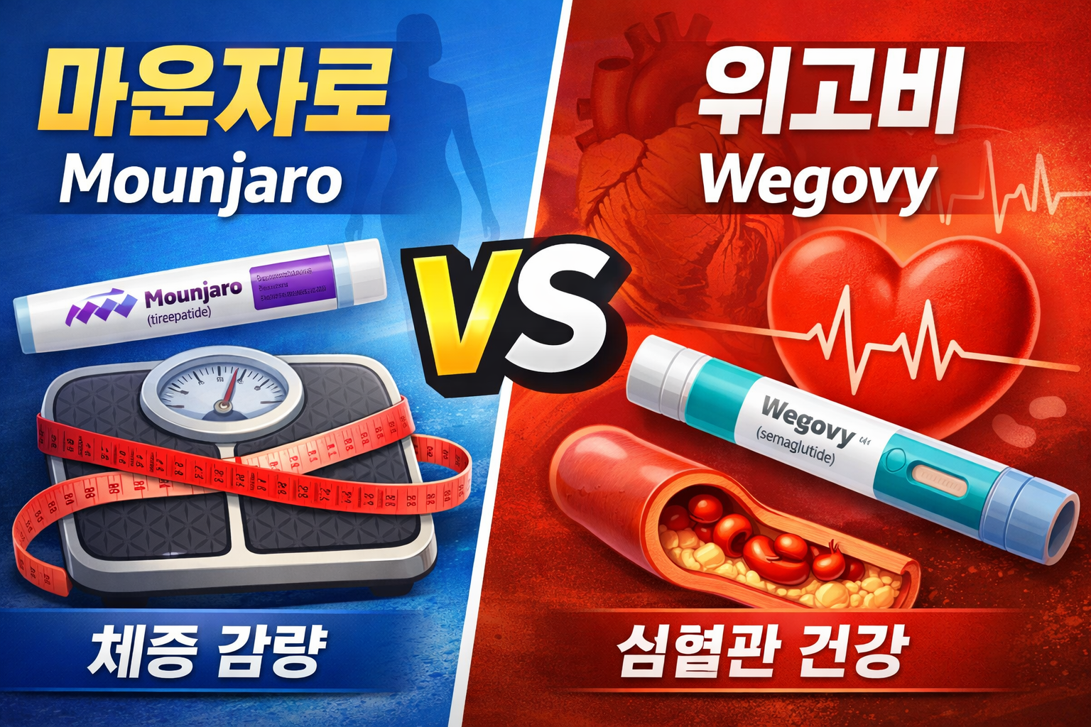 마운자로와 위고비 비교