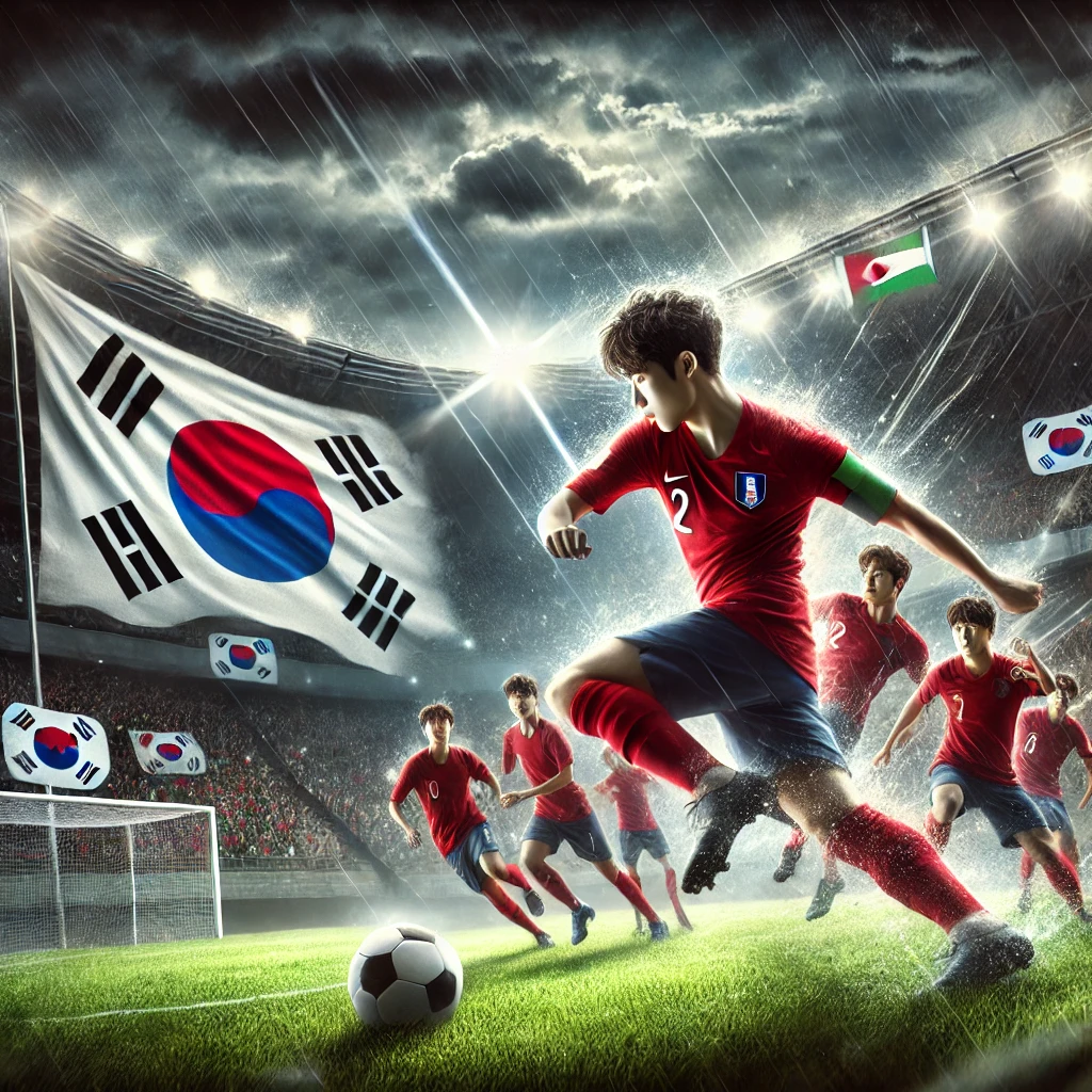 축구경기 모습을 나타내는 이미지