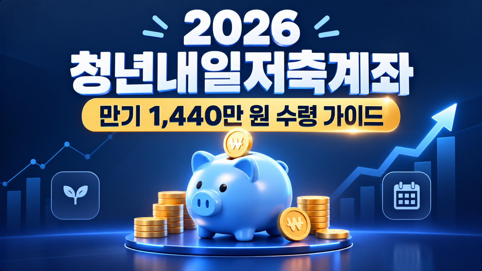 2026 청년내일저축계좌 변경된 자격 조건 및 3년 만기 1440만 원 수령 필수 조건 총정리 썸네일