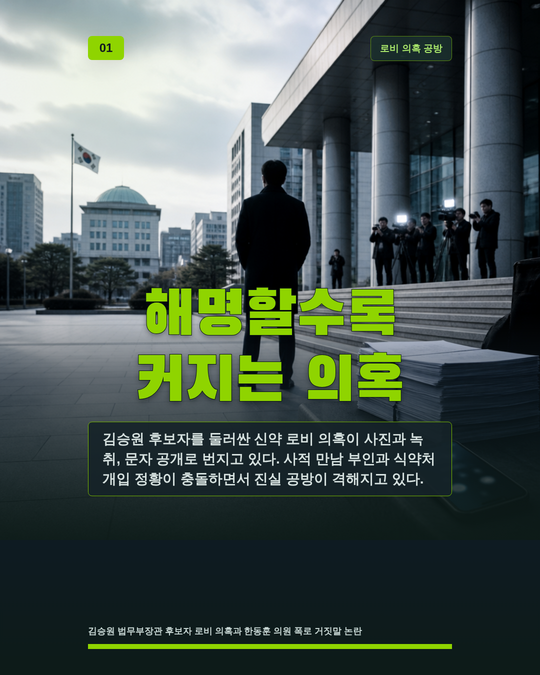 해명할수록 커지는 의혹