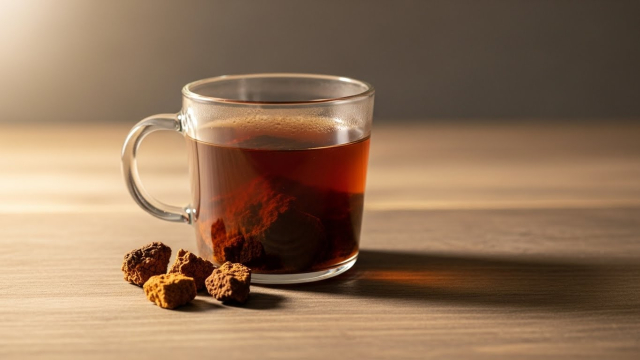 차가버섯 효능, 따뜻한 차 한 잔