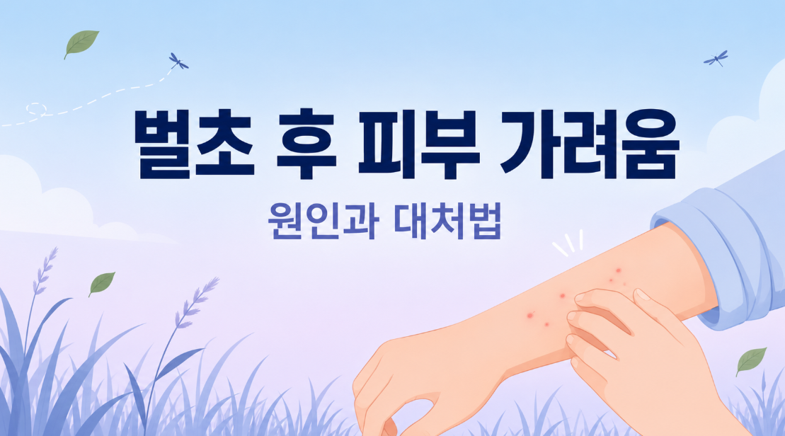 벌초 후 피부 가려움, 풀독일까 벌레 물림일까? 증상별 구분법
