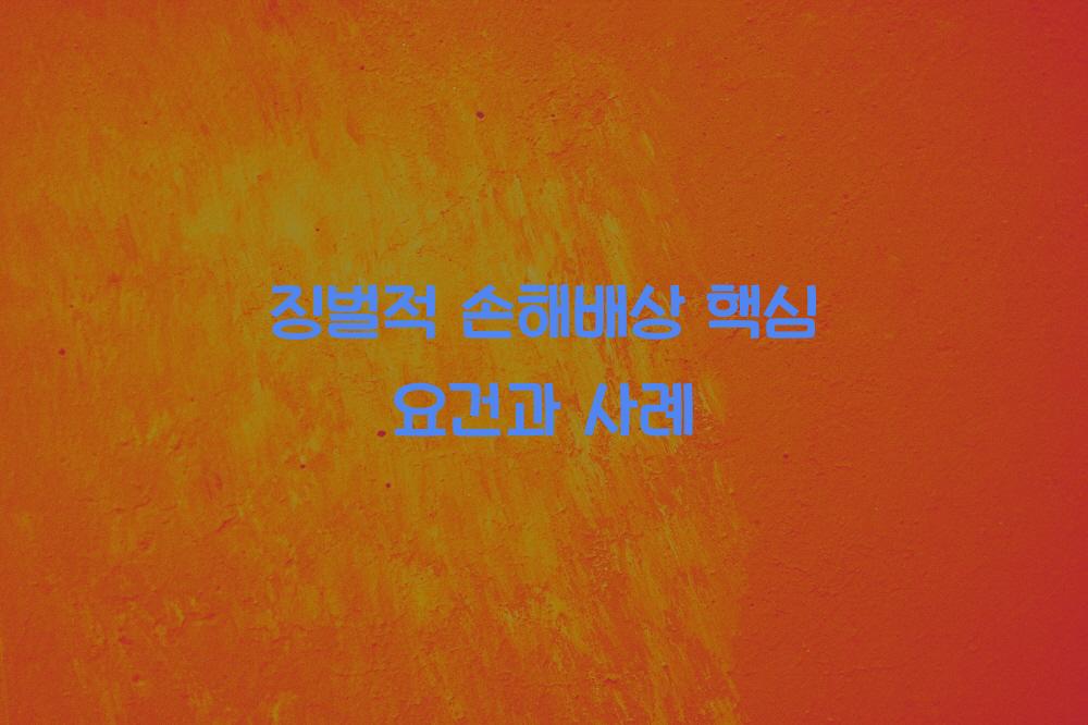 징벌적 손해배상