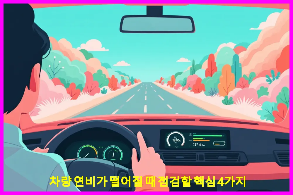 차량 연비가 떨어질 때 점검할 핵심 4가지