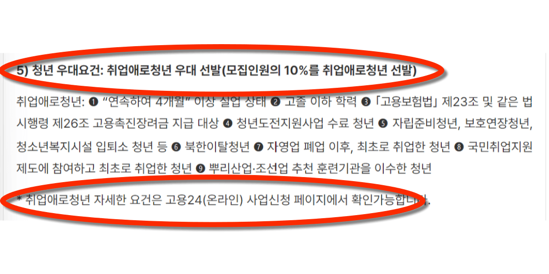 취업애로청년 조건
