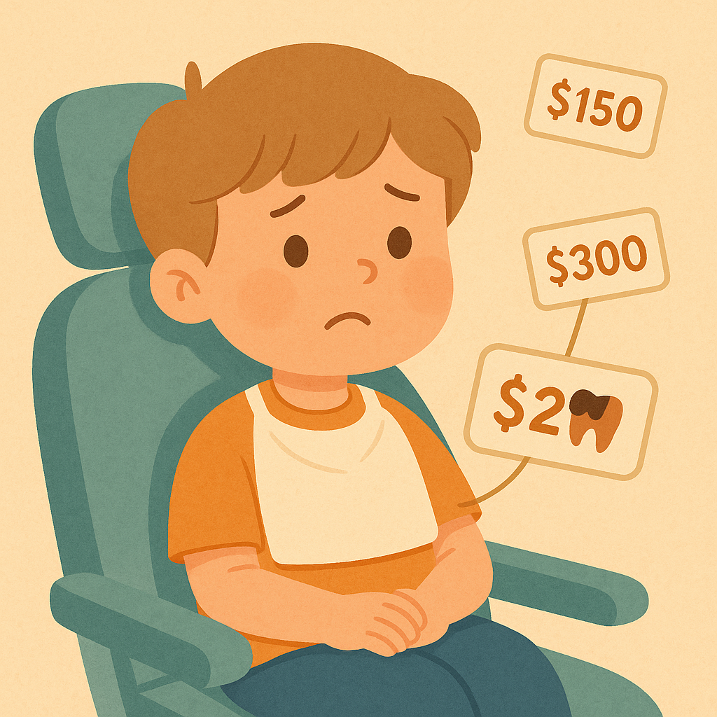 아이 충치 치료 비급여 진료 비용과 보험의 필요성에 대한 이미지