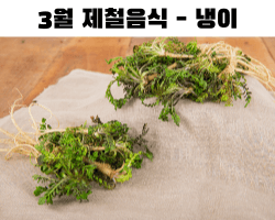 3월 제철음식