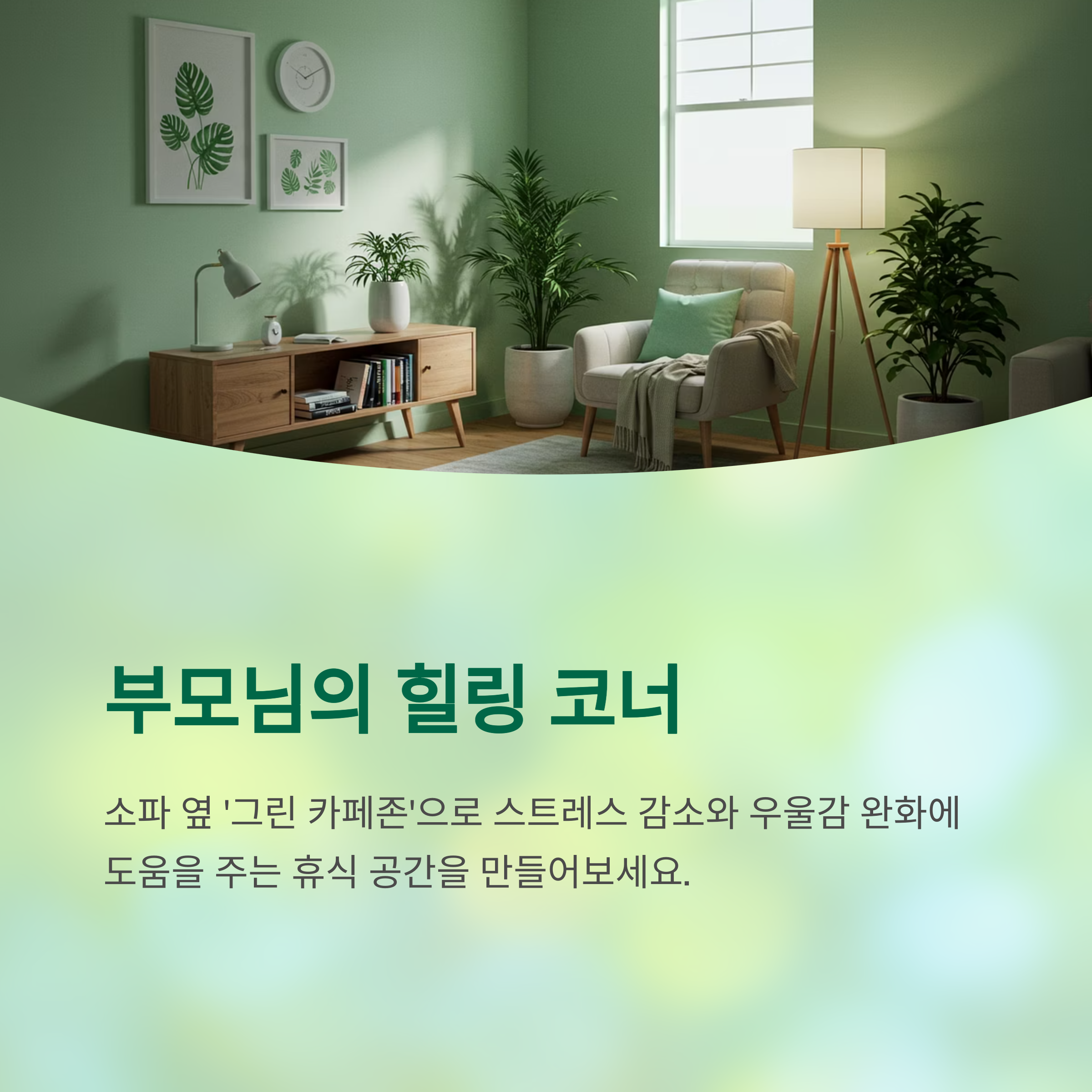 부모를 위한 힐링, 플랜테리어의 감성 회복 효과