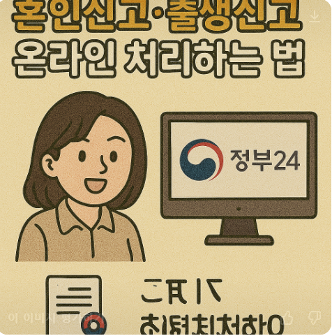 출산후 출생신고 한번에 신청하는법