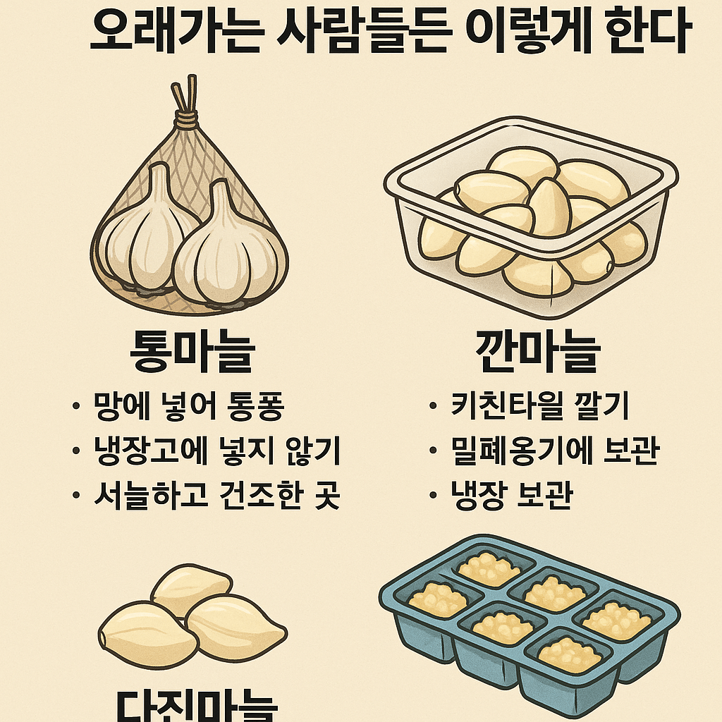 마늘 보관법, 오래가는 사람들은 이렇게 한다