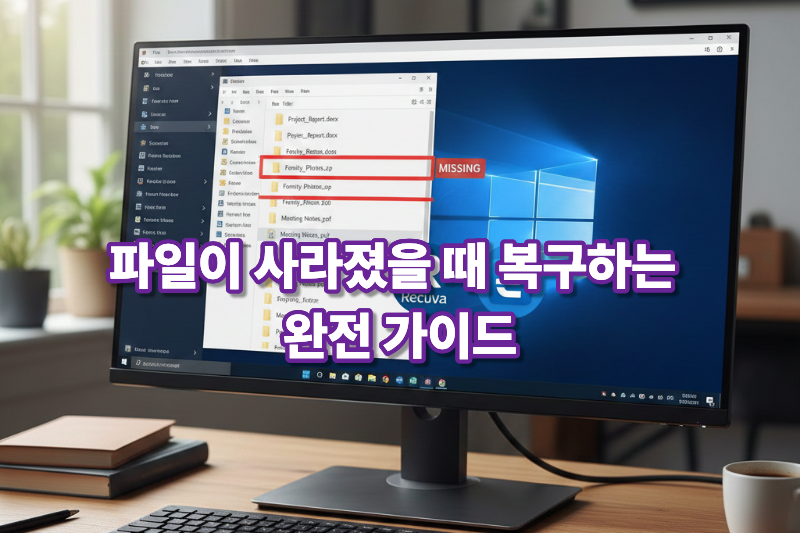 파일이 사라졌을 때 복구하는 방법