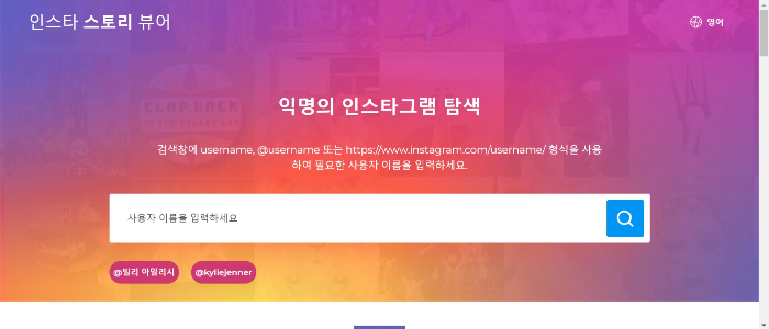 InstaStoriesViewer-인스타그램-스토리-몰래보기-사이트