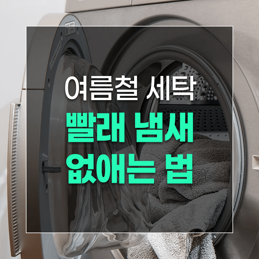 여름철 세탁 빨래 냄새 없애는 법