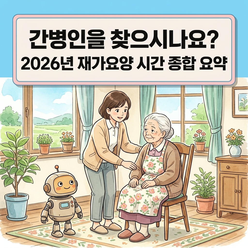 2026년 방문 돌봄 서비스 종류 및 가사 지원 간병 시간 안내