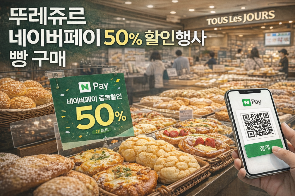 뚜레쥬르 네이버페이 50% 할인 놓치면 후회하는 꿀팁