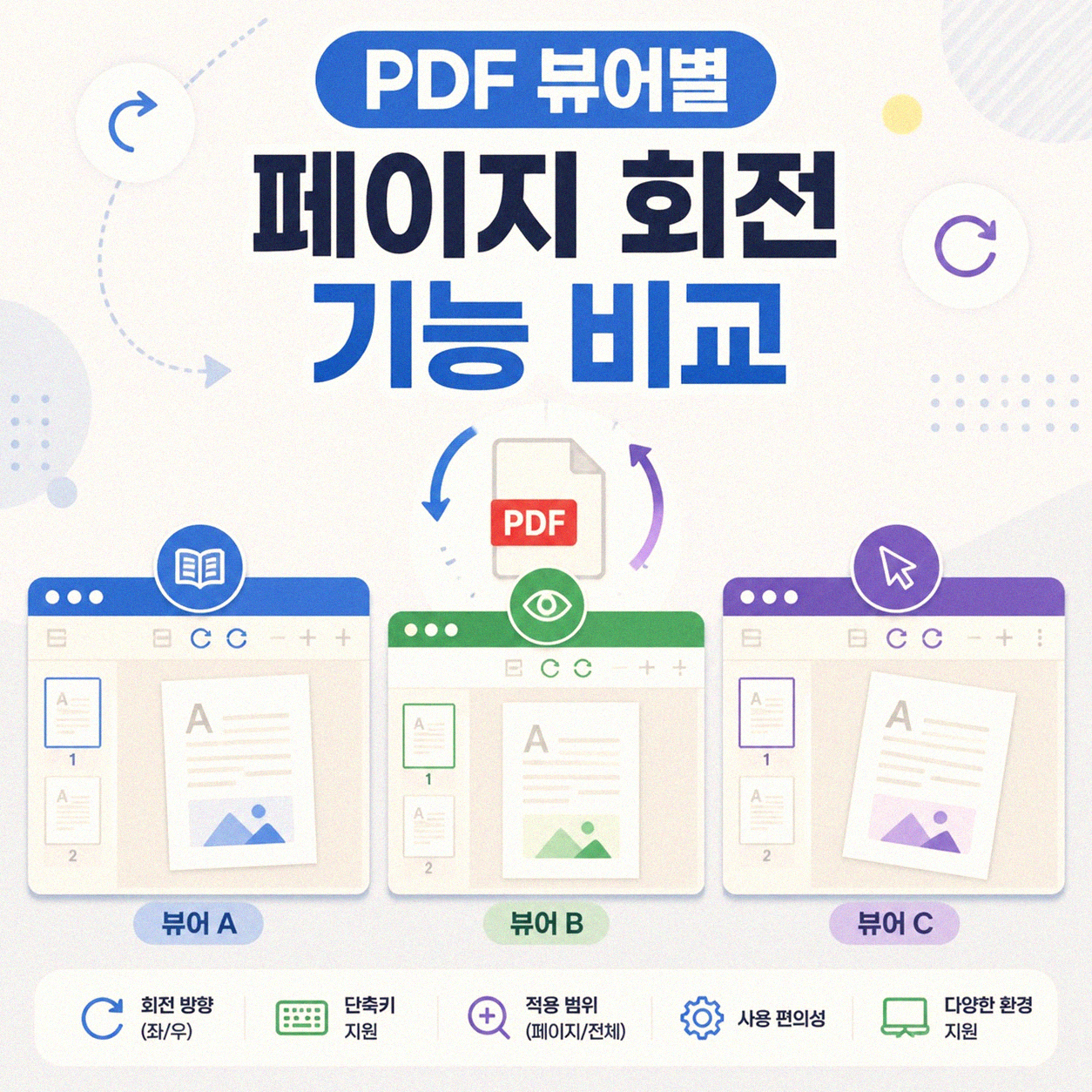 PDF 페이지 방향이 틀어졌을 때 다시 맞추는 법