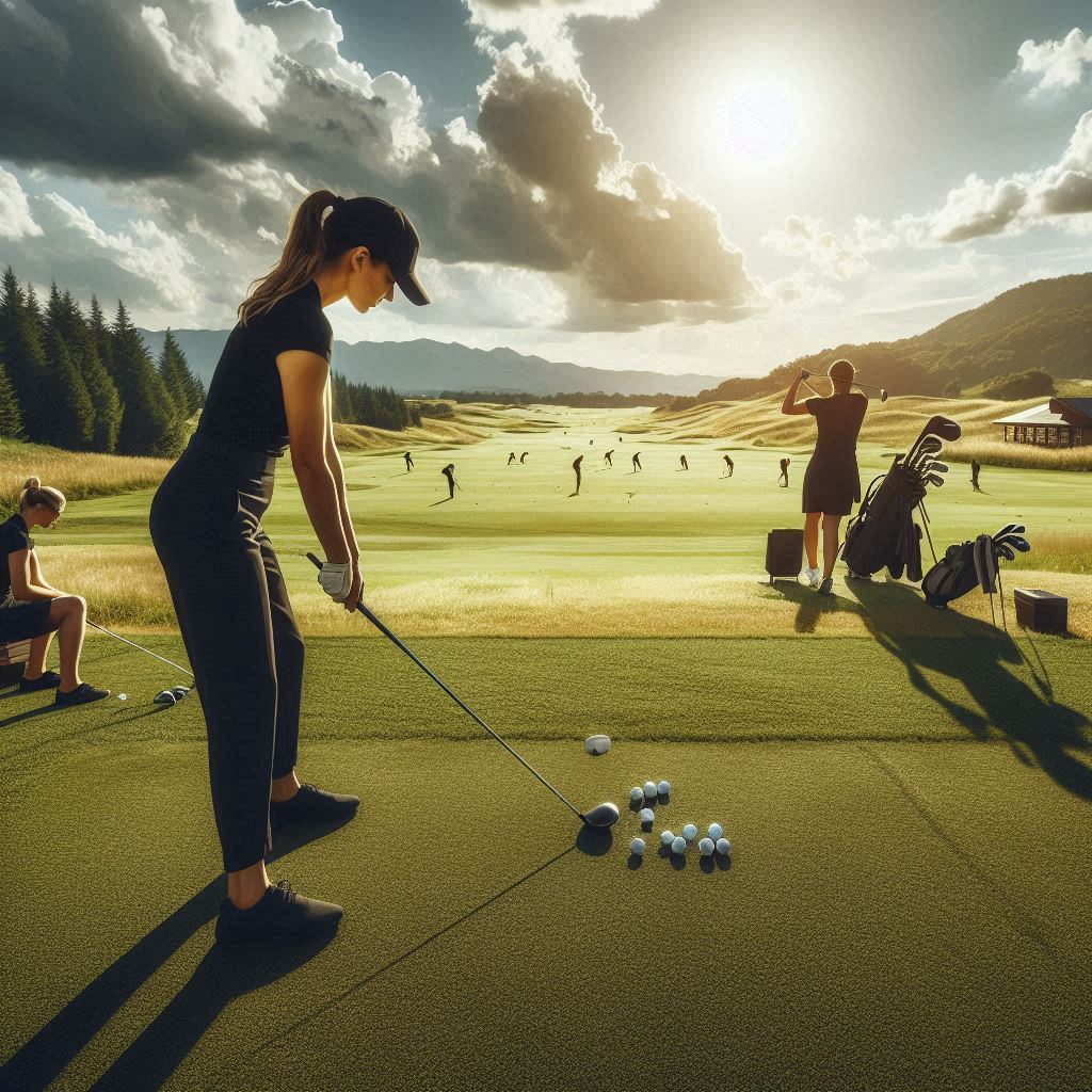 실외골프연습장 배경