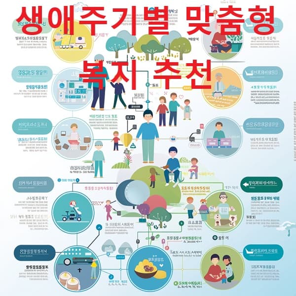 생애주기별 복지 추천 흐름도 이미지
