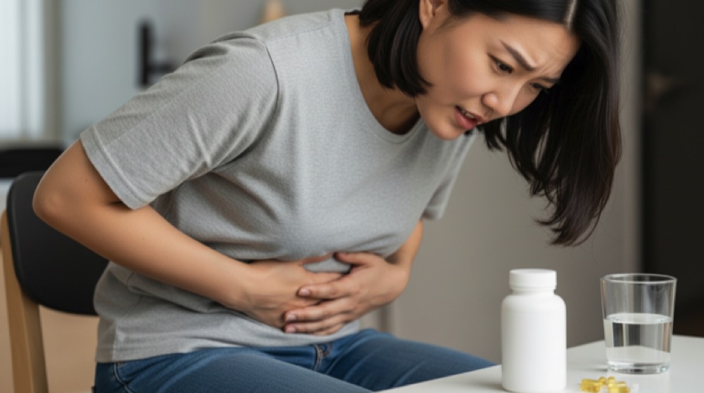 배 아파 멈춘 순간