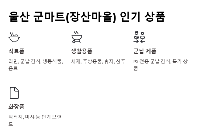 울산 군마트 영업시간