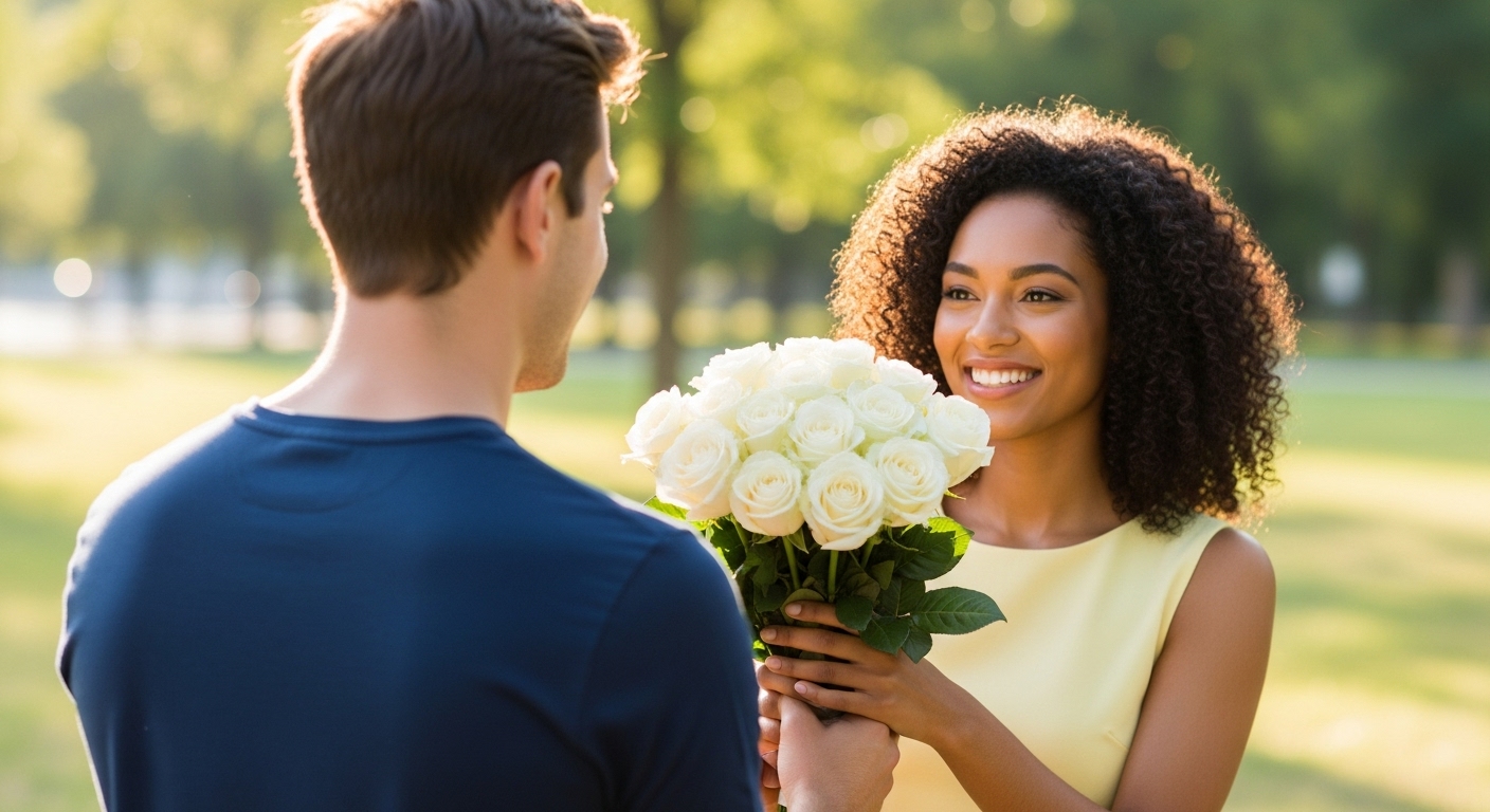 7월 17일 탄생화, 흰장미 - 순수한 마음으로 건네는 용기