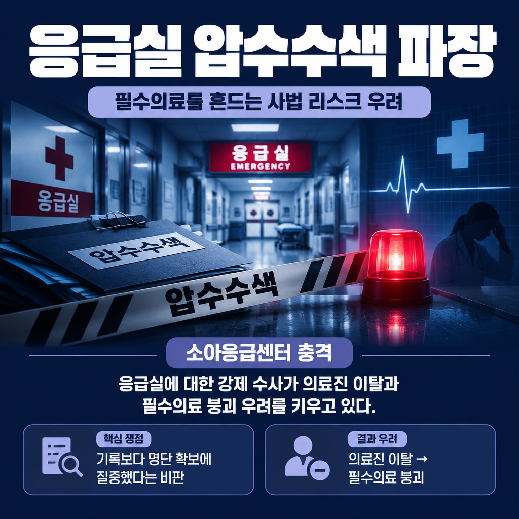 응급실 압수수색 파장